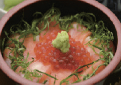 salmon sashimi don